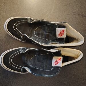 Vans Black Slip-On Sneakers